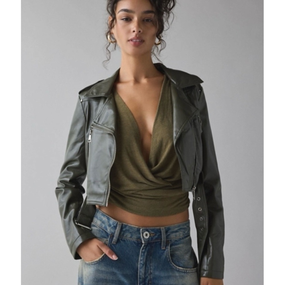 NEW Anthropologie Azalea Wang Moto Jacket